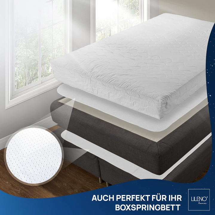 LILENO HOME Matratzenunterlage 90x200 cm - Lattenrost Matratzenschoner mit Noppen - Noppen Antirutsc