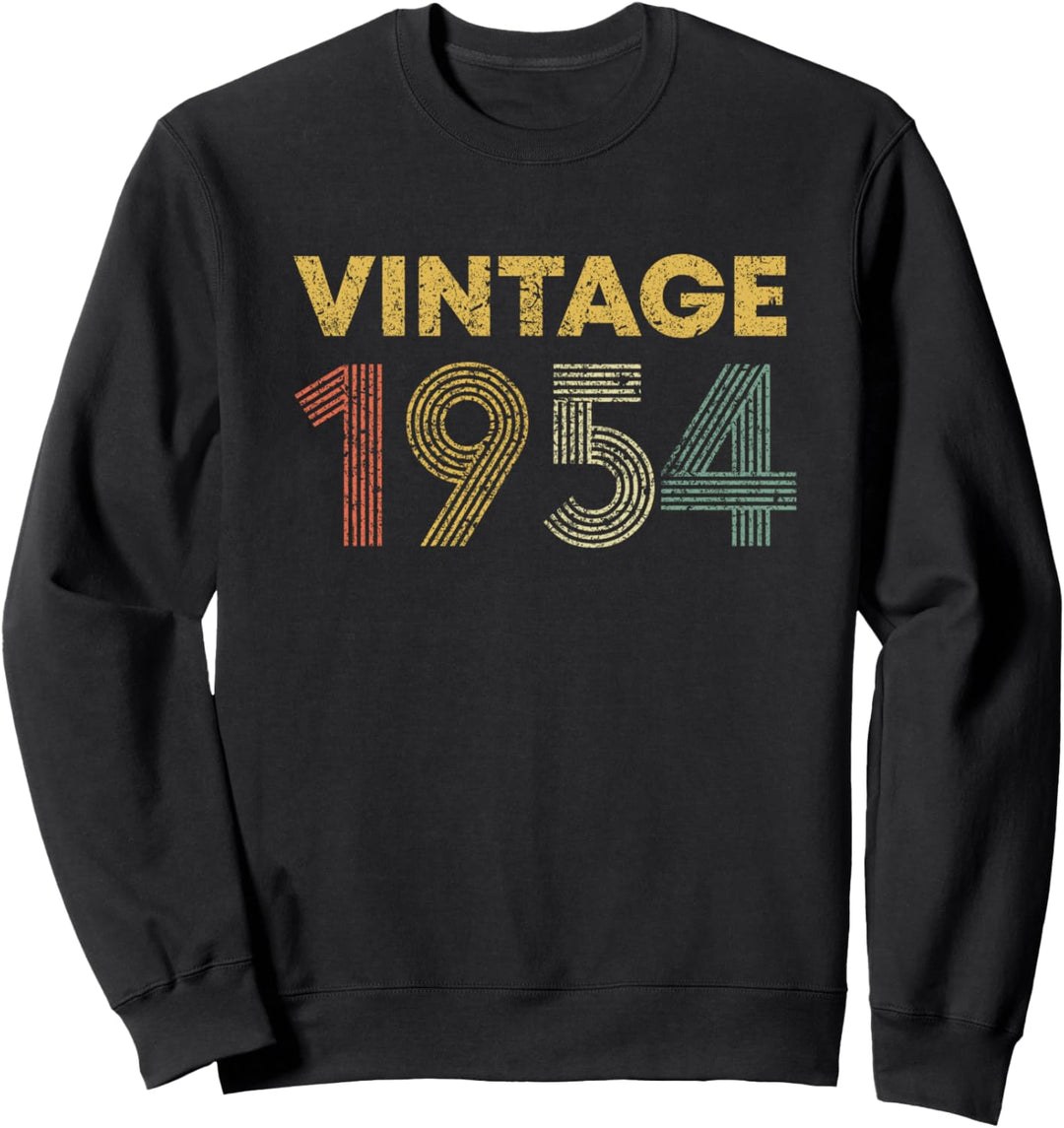 1954 Geburtstag Mann 70 Jahre Deko Lustig 70. Geburtstag Sweatshirt