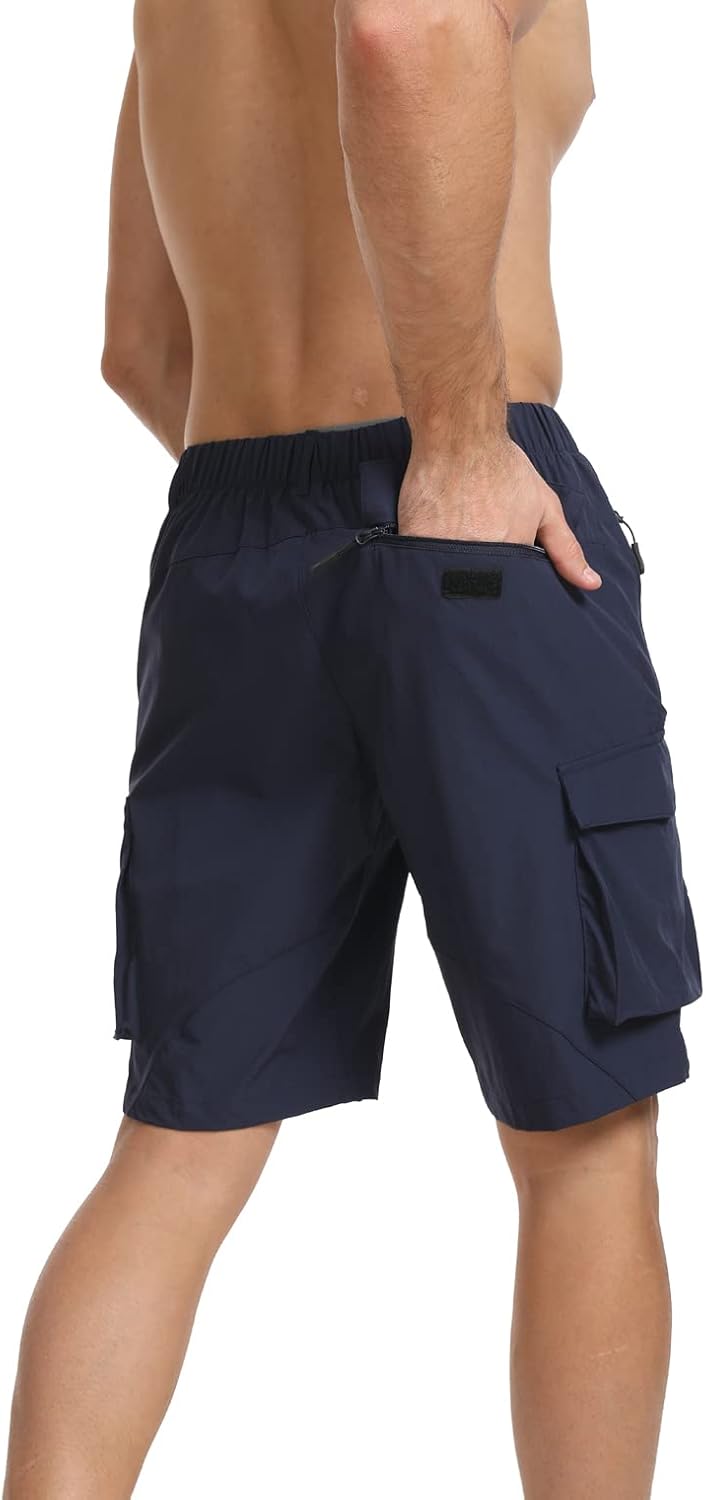 Tansozer Kurze Wanderhose Herren Mit Reissverschlusstasche Outdoor Wandern Bergsteigen Sommer Shorts