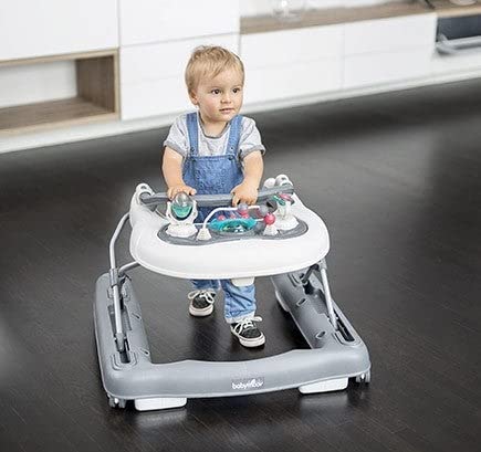 Babymoov 2-in-1 Lauflernhilfe, Gehfrei bis 12 Monate, Lauflernwagen bis 24 Monate, inkl. Spielekonso
