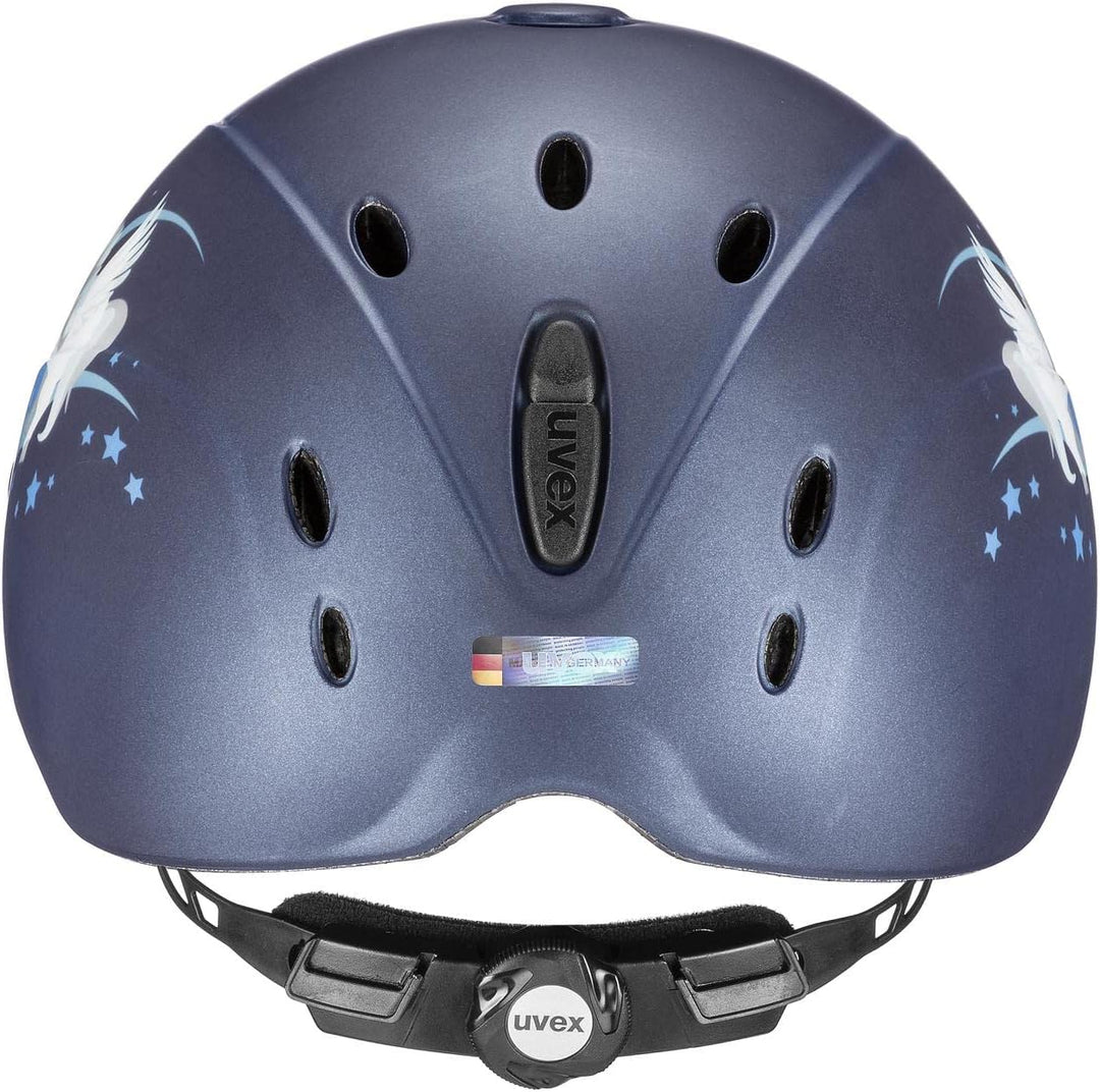uvex Unisex Jugend, onyxx Reithelm, friends II pink mat 49-54 cm unicorn navy, 49-54 cm unicorn navy