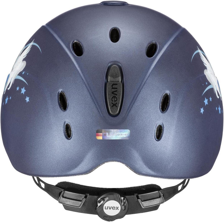 uvex Unisex Jugend, onyxx Reithelm, friends II pink mat 49-54 cm unicorn navy, 49-54 cm unicorn navy