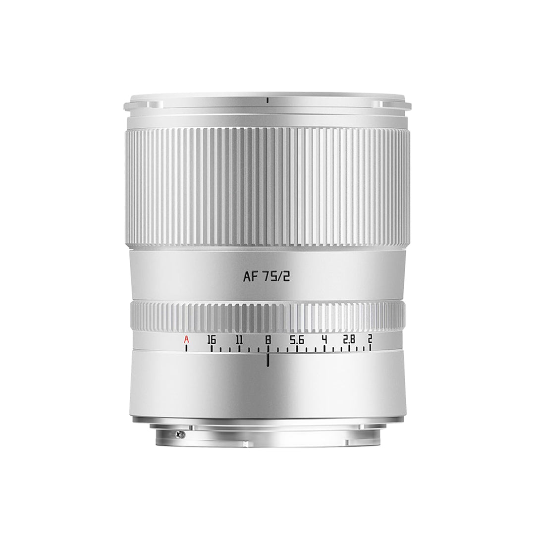 TTARTISAN AF 75 mm F2 für Z-Mount Silber, Portraitobjektiv, Autofokus, Vollformat-Prime-Objektive fü