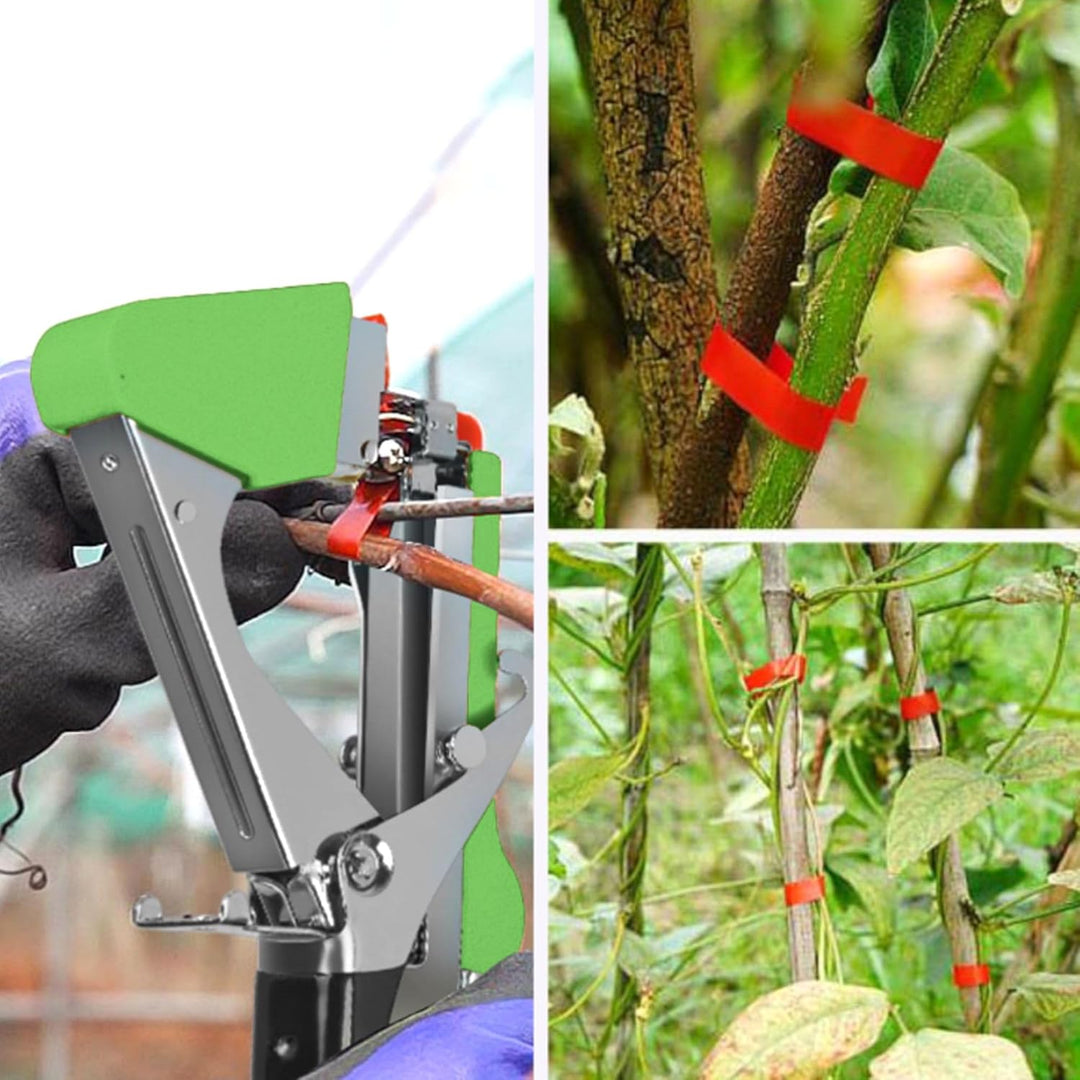 FISHTEC Bindezange – Gartenwerkzeug – zum Binden von Pflanzen, Zweigen, Weinen, Obstbäume, Gemüse, B