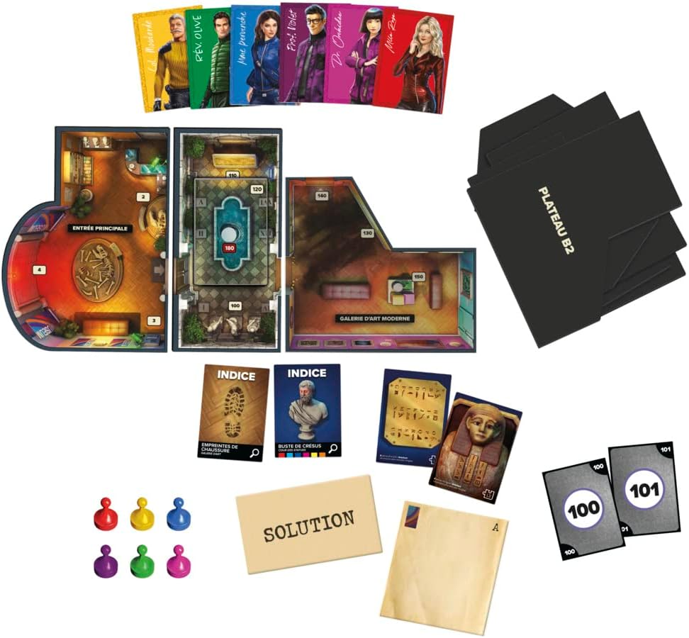 Cluedo Theft at the Museum - Ermittlungsspiel im Escape Game-Stil - kooperatives Familien-Brettspiel