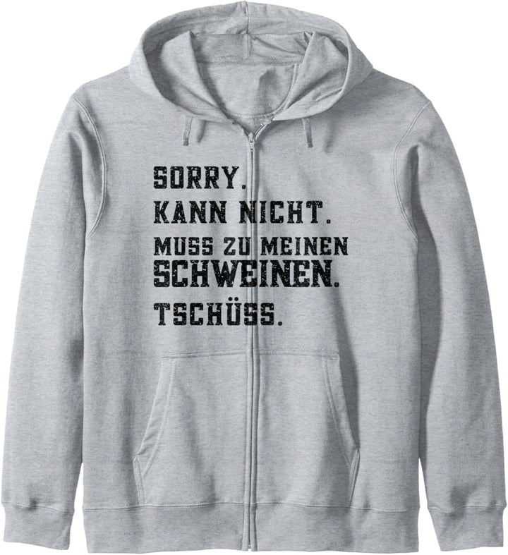 Schweine Schweinezucht Schwein Kapuzenjacke