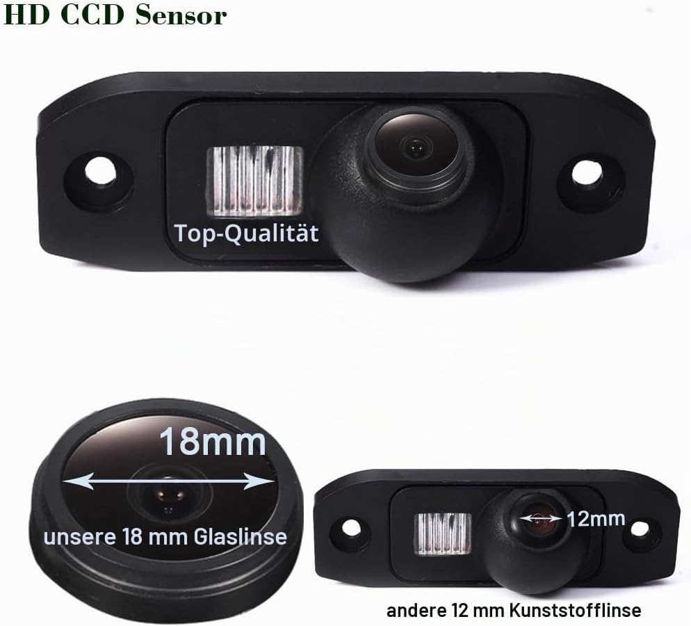 1280 * 720 Pixels 1000 TV Lines Auto Rückfahrkamera Einparkkamera Kamera Einparkhilfe Replacement fo