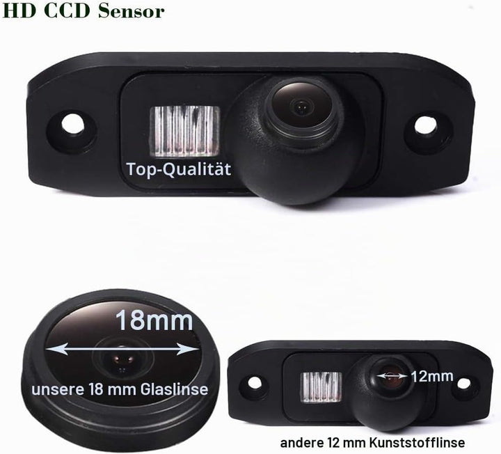 1280 * 720 Pixels 1000 TV Lines Auto Rückfahrkamera Einparkkamera Kamera Einparkhilfe Replacement fo