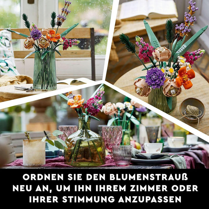 LEGO 10280 Icons Blumenstrauss, Künstliche Blumen & 10311 Icons Orchidee, Künstliche Pflanzen Set mi