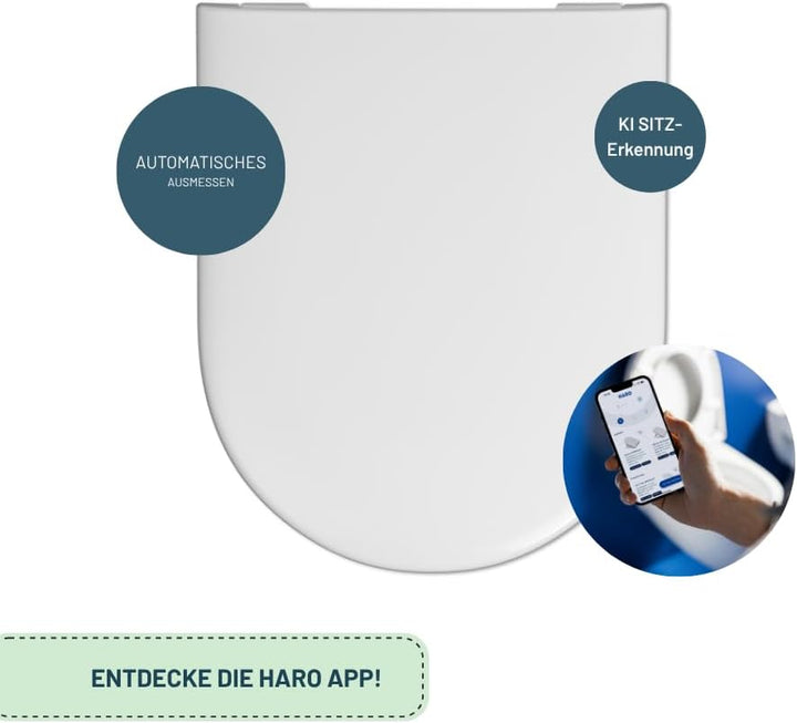 Haro Tube SoftClose Premium WC-Sitz, weiss, Scharnier Klappdübel C4302G; 519740; passend zu V&amp;B Subw