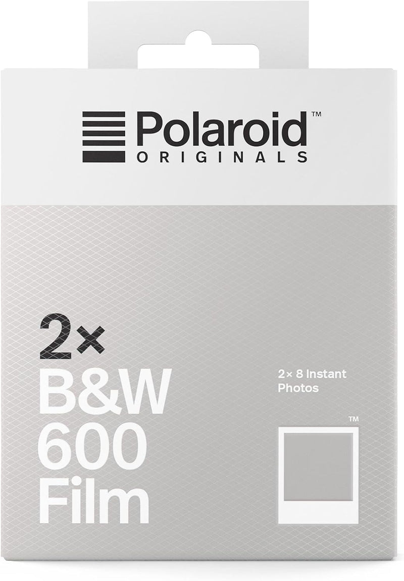 Polaroid Originals B&W Film für 600 Doppelpack - Weisser Rahmen Schwarz-Weiss-Film - Weisser Rahmen