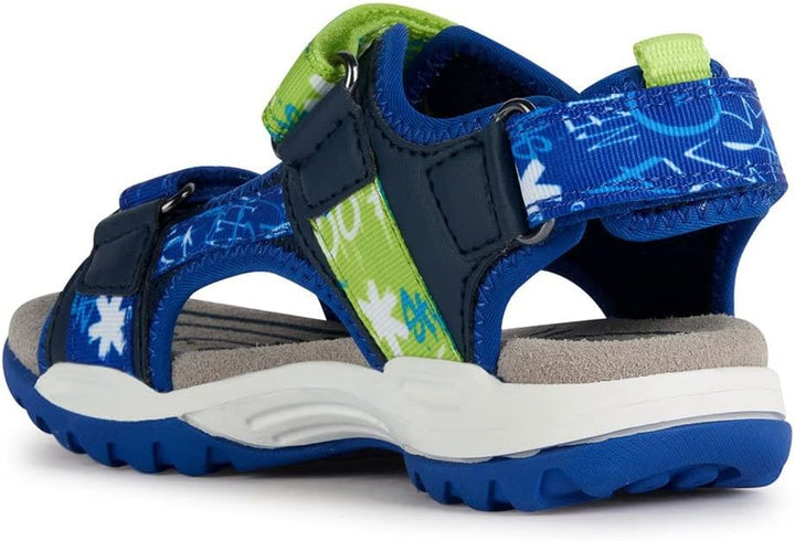 Geox Jungen J Borealis BoySandal 31 EU Navy Lime, 31 EU Navy Lime