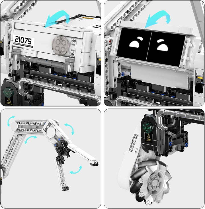Mould King 21075 Roboter Kinder Programmierbar and Ferngesteuerter, APP und Fernbedienung Technik Ro