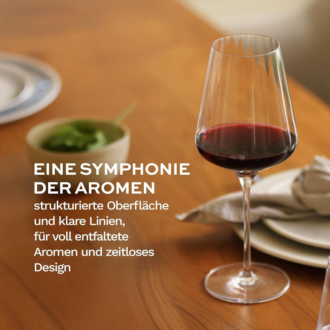 Stölzle Lausitz Bordeaux Gläser Symphony/Rotweinglas Bordeaux 6er Set/Hochwertige Rotweingläser gros