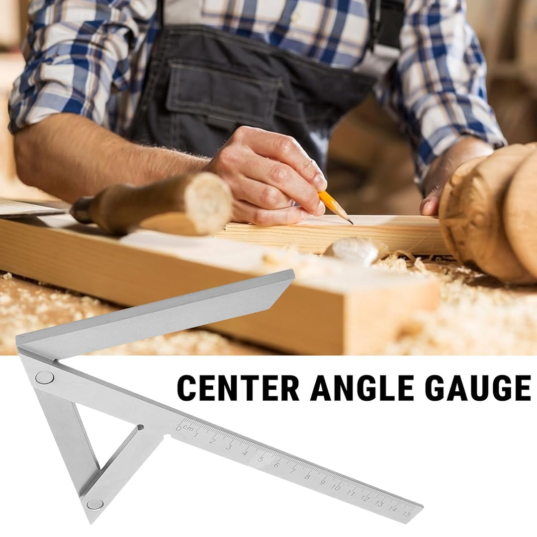 150 X 130 mm Zentrierwinkel Mittenfinder, Mittelmarkierungslehre Winkelmessgerät Zentrierwinkelsuche