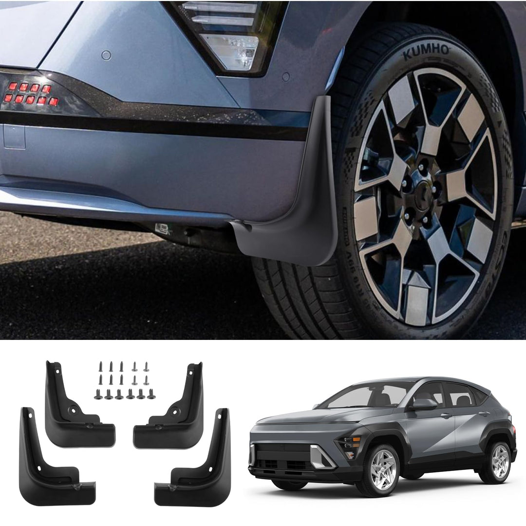 [4 Stück] CDEFG Kompatibel mit Hyundai Kona SX2 2024 2025 Schmutzfänger Schlamm spritzwassergeschütz