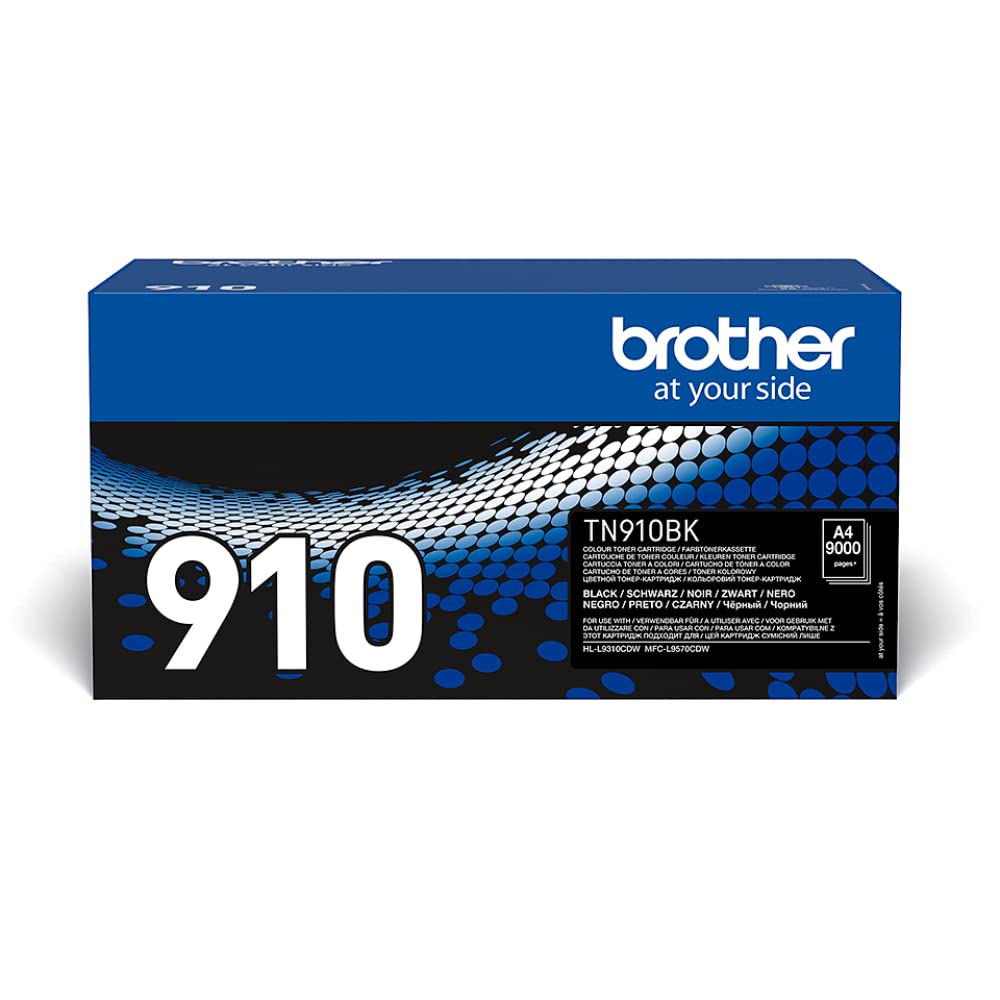 Brother Original Ultra-Jumbo-Tonerkassette TN-910BK schwarz (für Brother HL-L9310CDW, HL-L9310CDWT,