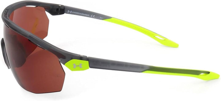Under Armour Unisex Sunglasses, Grey Fluorescent, Polarised Brown