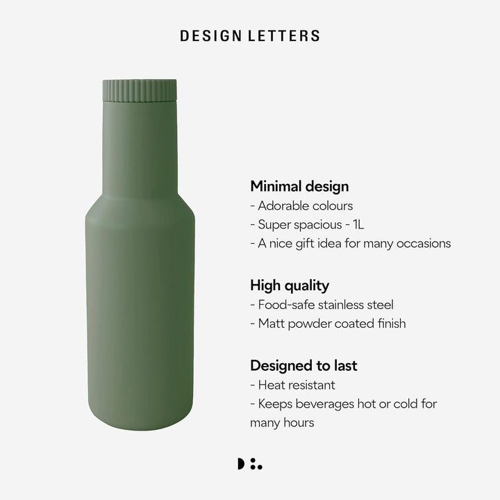 Design Letters Karaffe | Verwenden Sie die Karaffe als thermoskanne, To go becher, Camping becher |