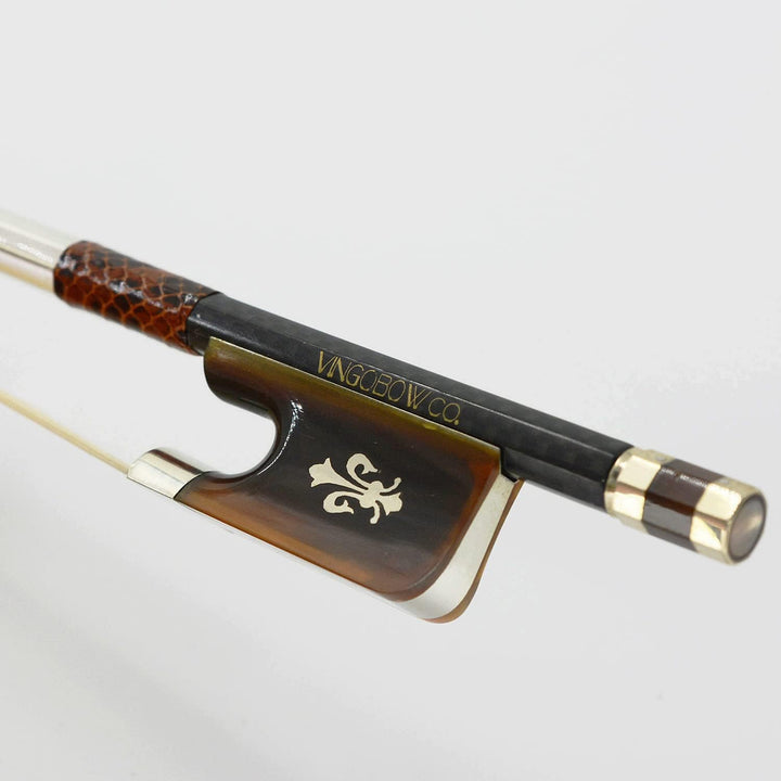 VINGOBOW Strukturierter Carbonfaser Cellobogen Karbonbogen Carbon Bow für Konzertniveau. Oxhorn Fros