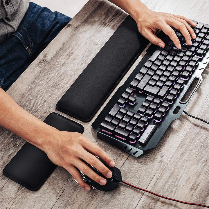 Sidorenko Handballenauflage Set für Tastatur und Maus - Hochwertige und Bequeme Handauflage - Schone