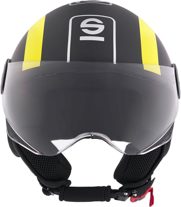 Sparco Riders SP601 Demi-Jet Motorradhelm, Scooter Helm ECE 22.06 Homologiert, Demi-Jet Helm mit Ant