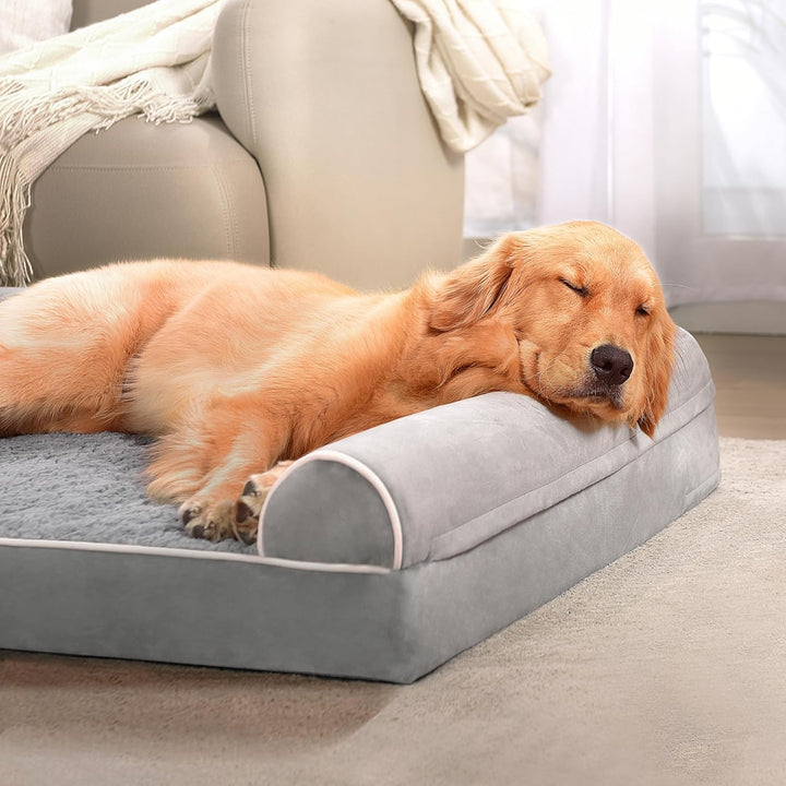 WESTERN HOME Orthopädisches Hundebett mittelgrosse Hunde hundesofa Hundecouch Hunde Bettchen mit Hoh