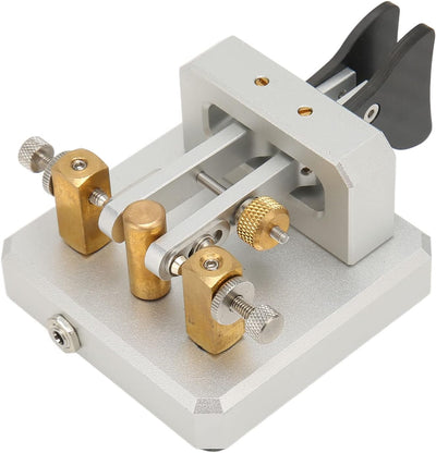 CW Key Automatischer Morse, Morsecode Keyer Shortwave Radio Morse Telegraph Key für Camping, POTA, S