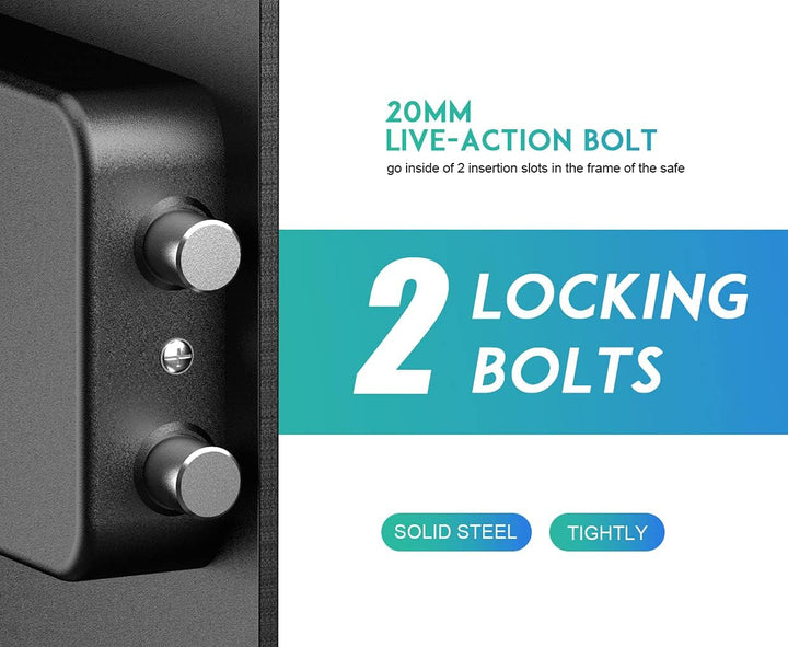 RPNB Luxus Safe und Schliessfach, Geldkoffer, Zifferntastatur sicher, perfekt für Hause Büro Hotel B