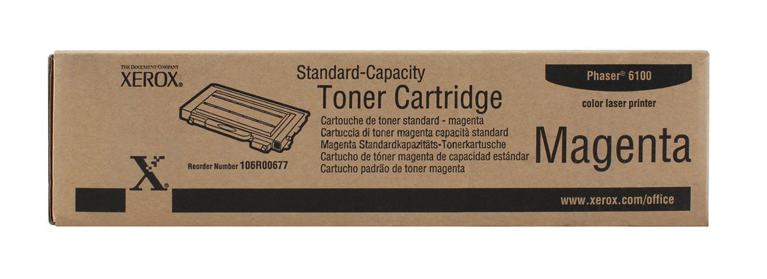 Xerox 106R00677 Phaser 6100 Tonerkartusche Standardkapazität 2.000 Seiten 1er-Pack, magenta