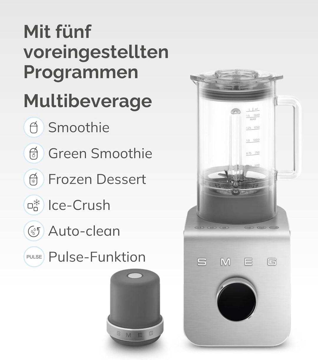 Smeg BLC02EGMEU Performance Standmixer Smaragdgrün
