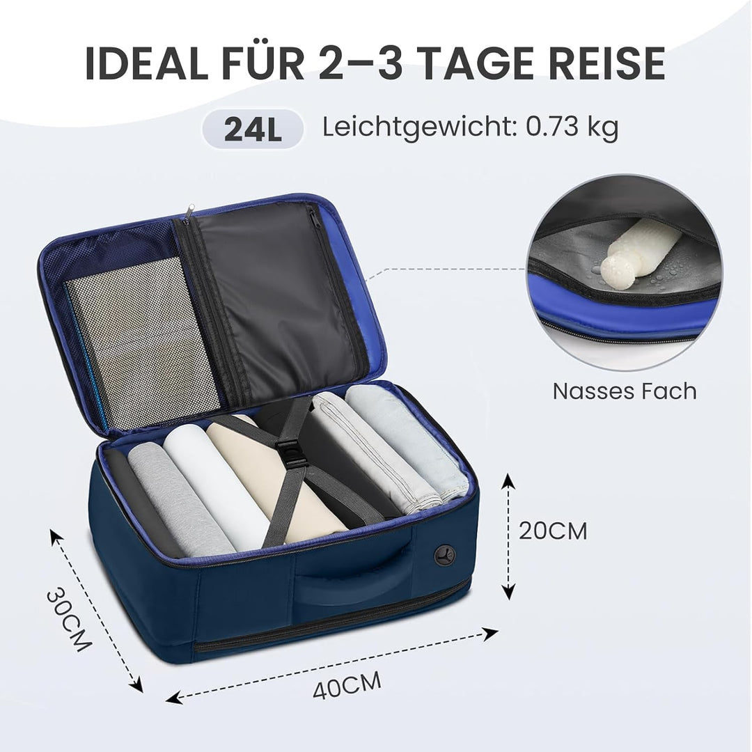 MATEIN Ryanair Handgepäck 40x30x20, Handgepäck Rucksack mit Nassfach | Handgepäck 40x30x20 mit Lapto