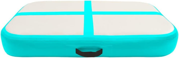 Aufblasbare Gymnastikmatte mit Pumpe 60x100x15 cm PVC Grün