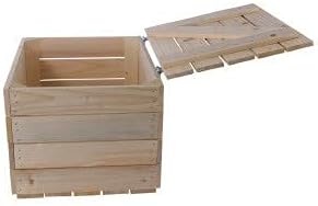 3er Set neue Holztruhe natur *klein* - helle unbehandelte Truhe - Obstkiste Holzkiste Wäschetruhe Sc