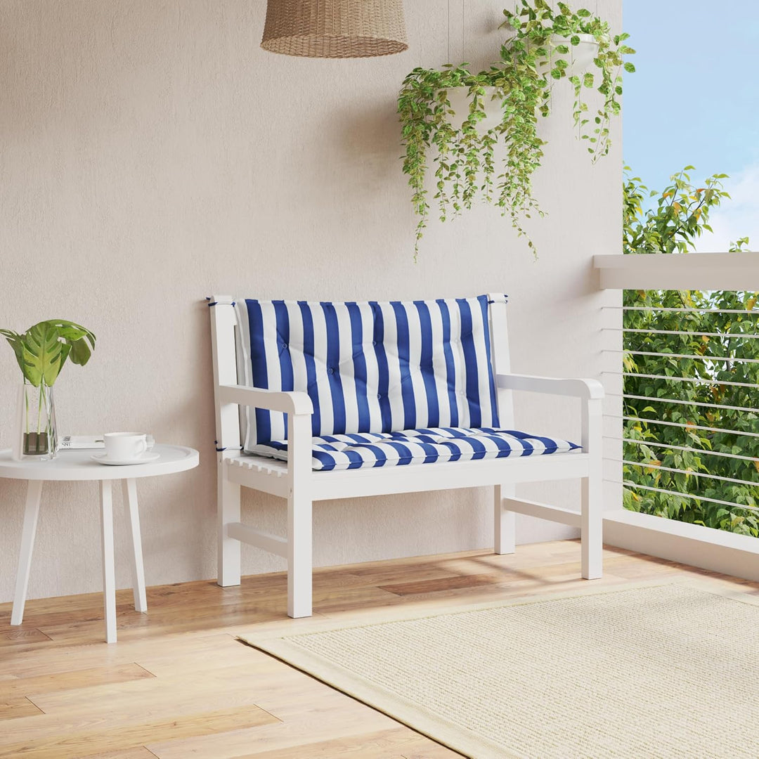 vidaXL Gartenbank Auflage 2 STK., Sitzkissen für Gartenmöbel Terrassenmöbel, Wasserabweisendes Sitzp