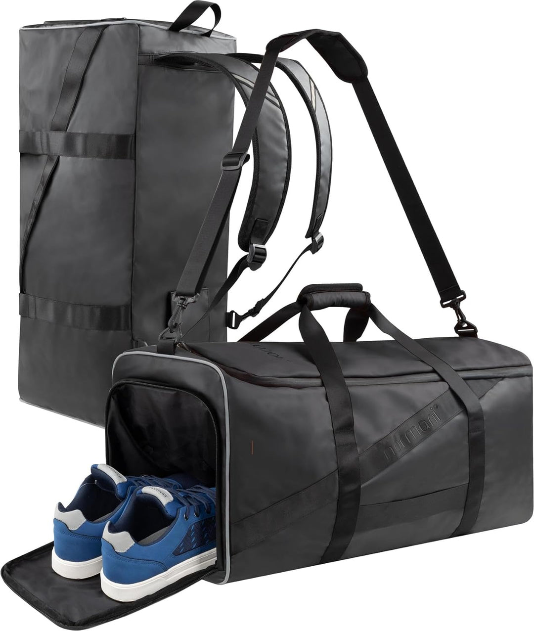Reisetasche Sporttasche 58 90 oder 120 Liter mit Rucksack-Funktion faltbar mit separatem Nassfach Sc