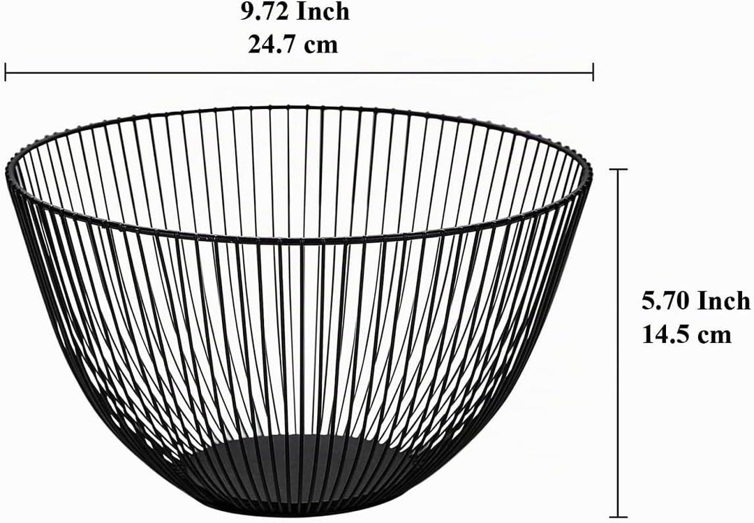 HOMQUEN Obstkorb, Obstschale, Obstkorb Aus Metalldraht Für Die Küche, Obstschale Für Küchentheke, Ko