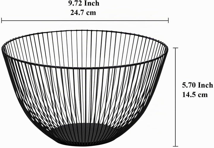HOMQUEN Obstkorb, Obstschale, Obstkorb Aus Metalldraht Für Die Küche, Obstschale Für Küchentheke, Ko