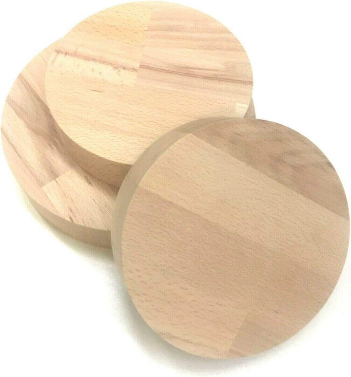 Buche Leimholz Runde Holzscheibe Holz Rund Scheibe Tischplatte Rundholz Scheiben Kreis Basteln (Stär