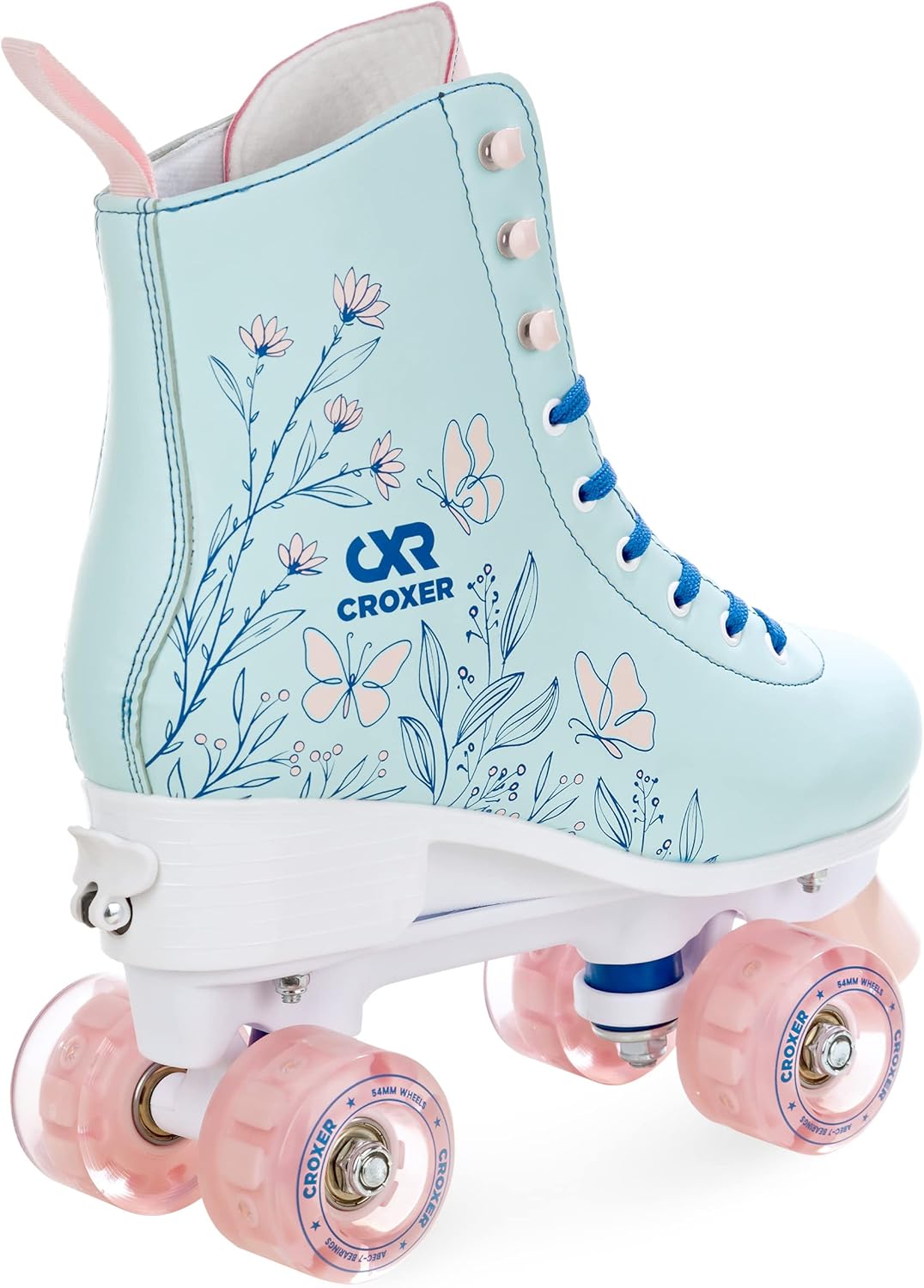 Croxer Verstellbare Rollschuhe Roller Skates Evita, Amara (LED Räder), Sprinkly - Kugellager Carbon
