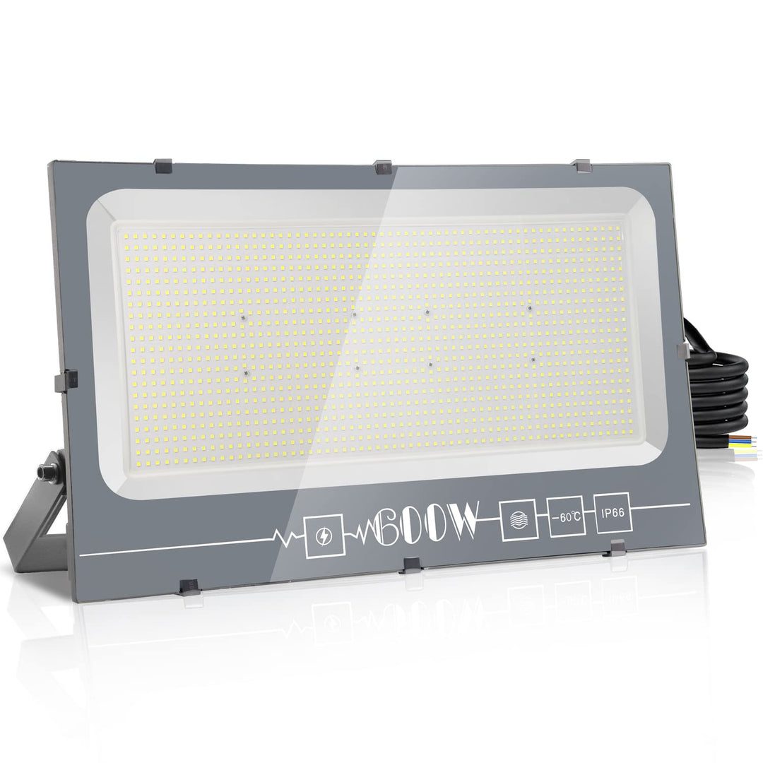 loyal LED Strahler Aussen Fluter Aussen: 600W Superhell Scheinwerfer 3000K Warmweiss 60000LM - IP66