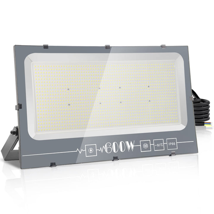 loyal LED Strahler Aussen Fluter Aussen: 600W Superhell Scheinwerfer 3000K Warmweiss 60000LM - IP66