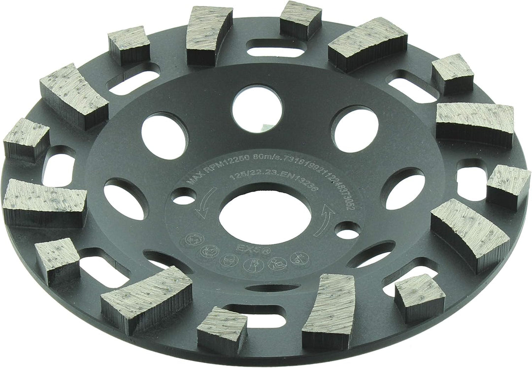 Diamant Topfschleifer ABRASIV CUP SPEZIAL 125x22,23mm für Abrasive Materialien, weicher Kalksandstei