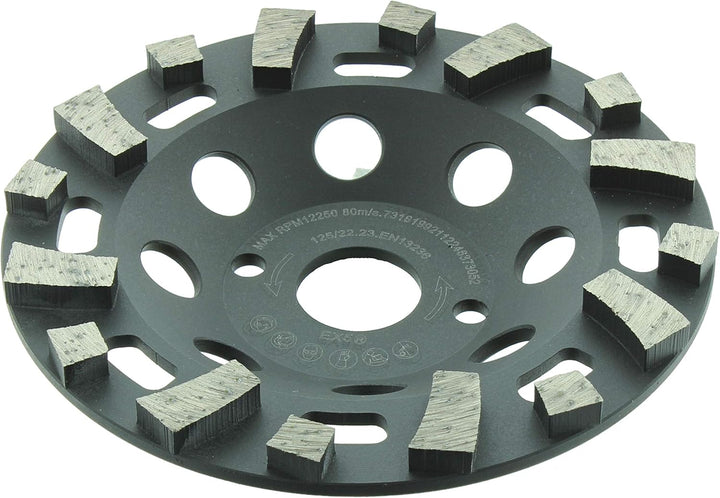 Diamant Topfschleifer ABRASIV CUP SPEZIAL 125x22,23mm für Abrasive Materialien, weicher Kalksandstei