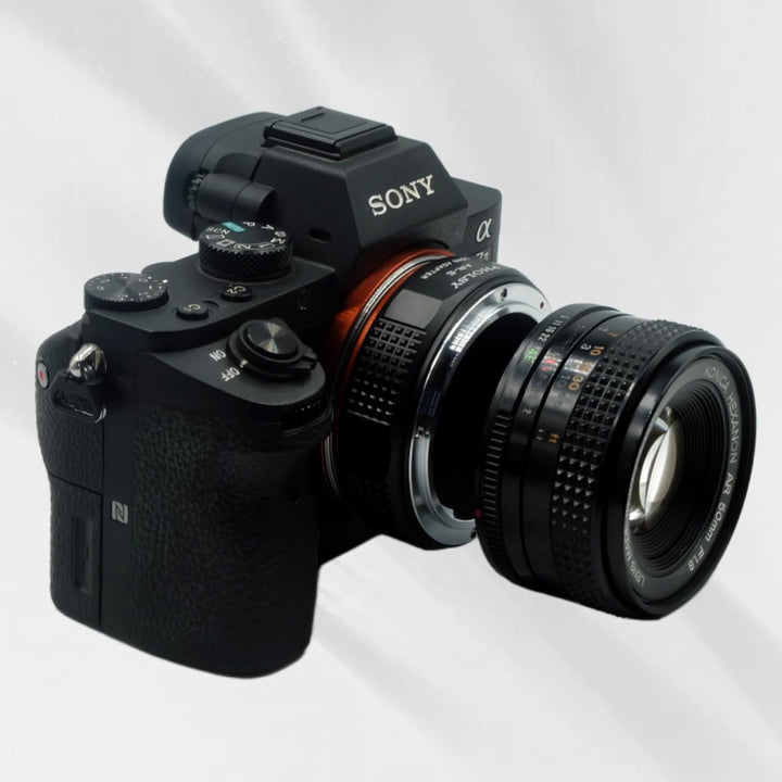 PHOLSY Objektivadapter Kompatibel mit Konica AR Objektiv auf Sony E Kameragehäuse Adapter für Sony A