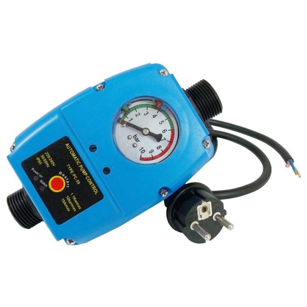 PC-59 Druckschalter Pumpensteuerung 1 Zoll bis 10 bar für Pumpen Druckwächter Tiefbrunnenpumpe Trock