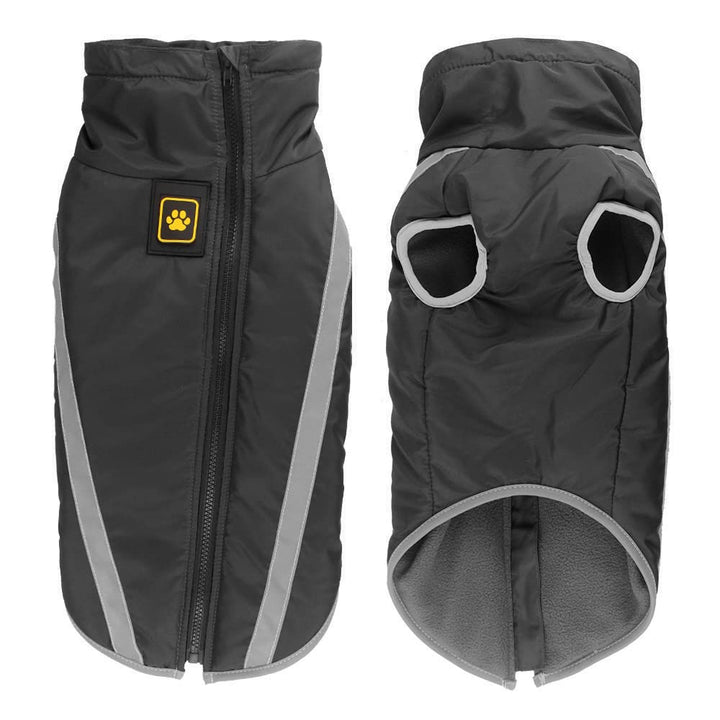 Idepet Wasserdichter Hundemantel Winter Warme Jacke, Winddichte Haustierkleidung Hundejacke Outfit f