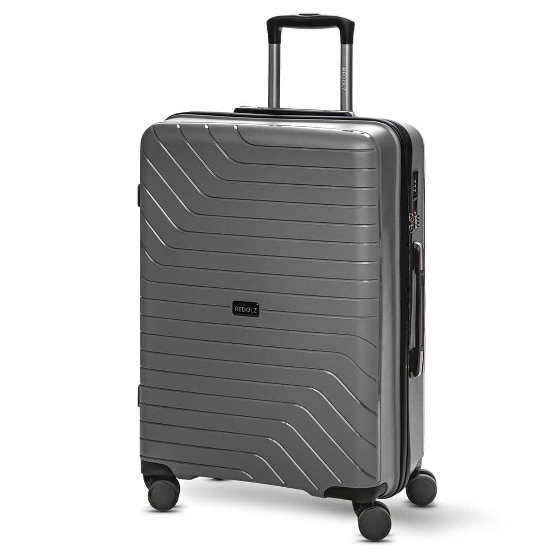 REDOLZ Essentials 05 Hartschalen Check-in Koffer | Mittelgrosser M Trolley 44 x 26 x 67 cm aus hochw