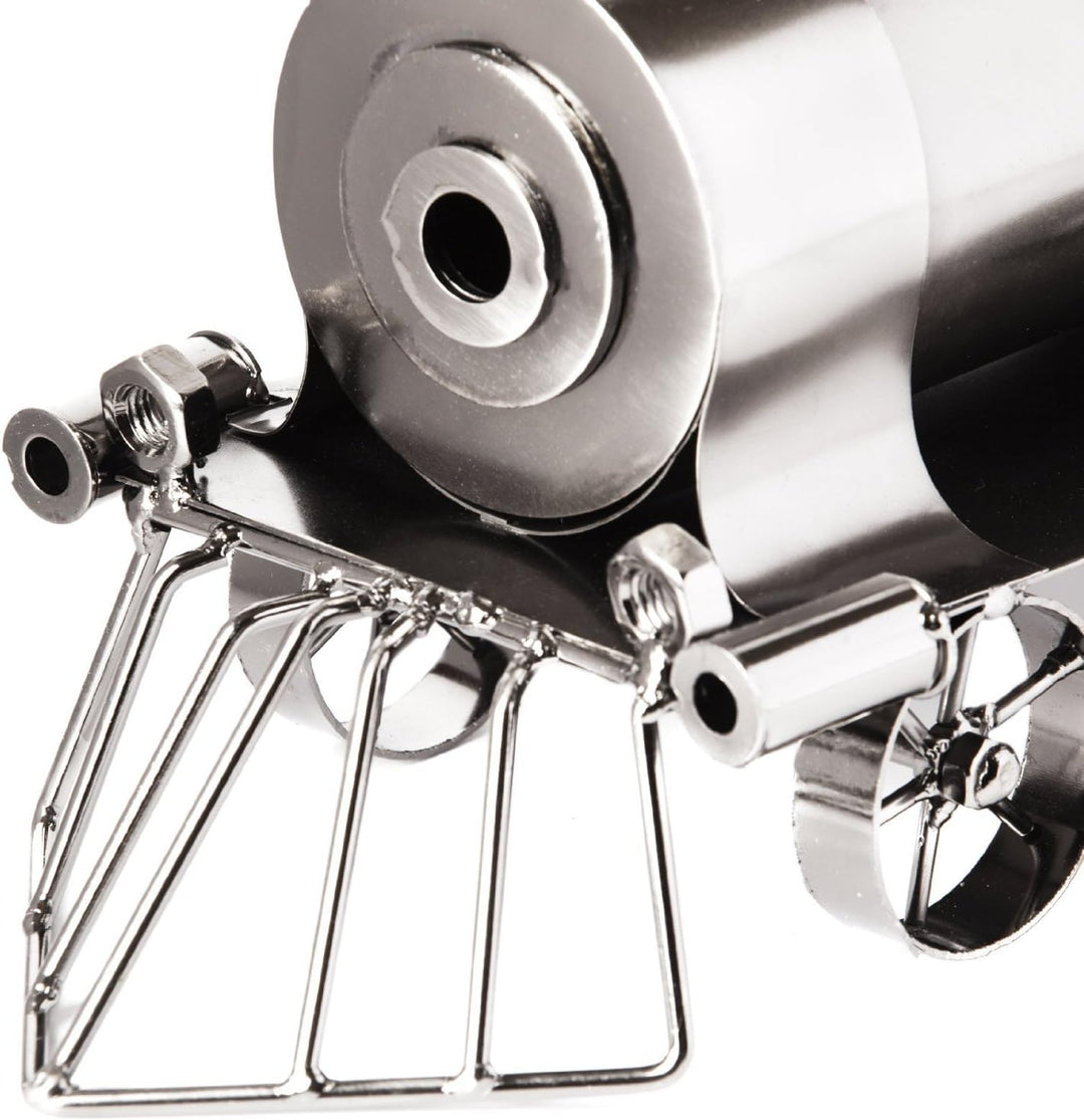 Brubaker Flaschenhalter Lokomotive Metall Skulptur Geschenk mit