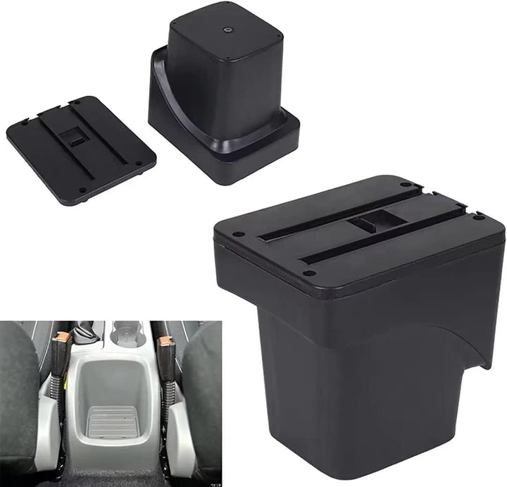 Doppelschicht Armlehne Box Für Ford Focus 2 Mk2 2005-2011 Mittelkonsole Aufbewahrungsbox mit Cup Hal